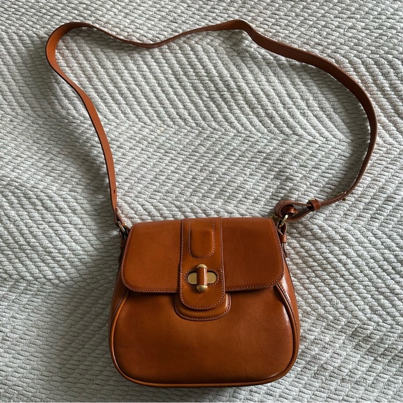 Leather Brahmin convertible strap purse - Picture 2 of 7